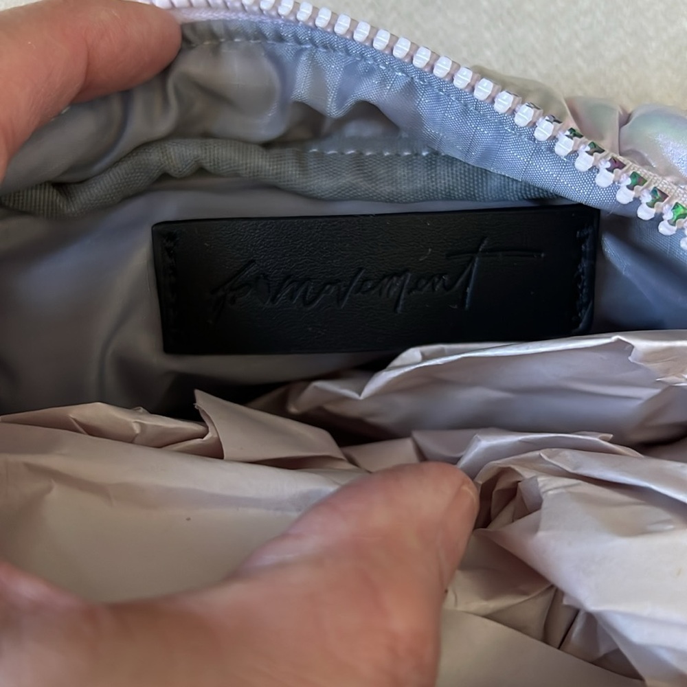 Free People Quilted Mini Pouch Limited Edition Iridescent - Picture 8 of 11